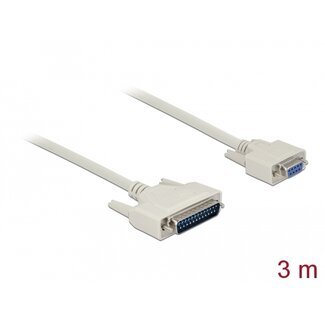 DeLOCK Delock Serial Cable D-Sub 25 male to D-Sub 9 female 3 m