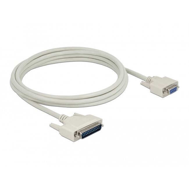 Delock Serial Cable D-Sub 25 male to D-Sub 9 female 3 m