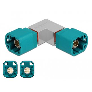 DeLOCK Delock Adapter HSD Z male to HSD Z male angled