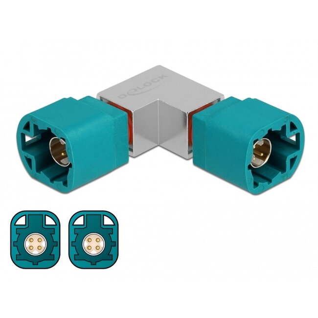 Delock Adapter HSD Z male to HSD Z male angled