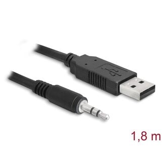 DeLOCK Delock Converter USB 2.0 Type-A male to Serial TTL 3.5 mm 3 pin stereo jack 1.8 m (5 V)