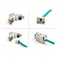Delock Keystone Modul RJ45 jack to LSA Cat.6A toolfree green set 10 pieces