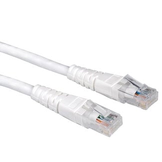 Value VALUE Patchkabel Cat.6 UTP (Class E), wit, 7 m