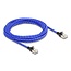 Delock RJ45 Network Cable with braided coating Cat.6A U/FTP Slim 5 m blue