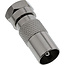 InLine® Adapter F-Male (SAT) auf IEC-Male (Antenne),