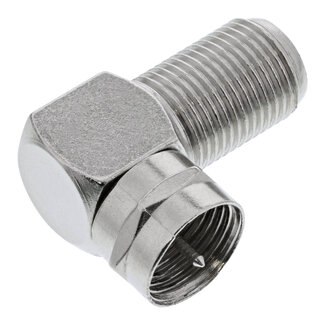 InLine® InLine® F-Winkeladapter, F-Male / F-Female, Metall