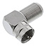 InLine® F-Winkeladapter, F-Male / F-Female, Metall