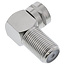 InLine® F-Winkeladapter, F-Male / F-Female, Metall