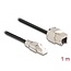 Delock Cable RJ45 plug field assembly to Keystone Module RJ45 jack Cat.6A 1 m
