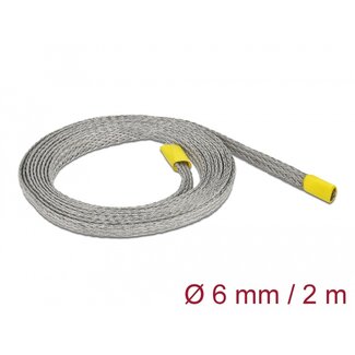 DeLOCK Delock Braided sleeve for EMC shielding stretchable 2 m x 6 mm