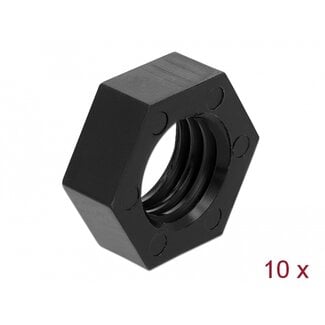 Navilock Navilock GNSS Nut Nylon 15.875 mm (5/8&quot;-11 UNC) 10 pieces black