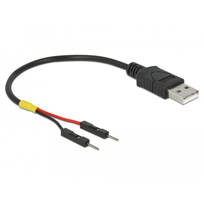 Delock USB Power Cable Type-A to 2 x pin header male separate power 10 cm
