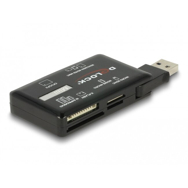 Delock SuperSpeed USB 5 Gbps Card Reader for CF / SD / Micro SD / MS / M2 / xD memory cards