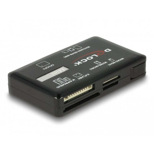 Delock SuperSpeed USB 5 Gbps Card Reader for CF / SD / Micro SD / MS / M2 / xD memory cards