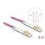 Delock Optical Fiber Cable LC Duplex to LC Duplex Multi-mode OM4 angled 2 m
