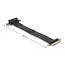 Delock Riser Card PCI Express x4 male to x4 slot 90° angled with cable 30 cm