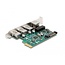 Delock PCI Express x1 Card to 3 x USB 5 Gbps Type-A female + 1 x Gigabit LAN