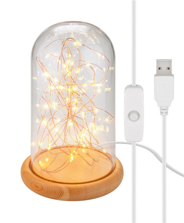 Goobay Glass Bell with Micro LED Light Chain |