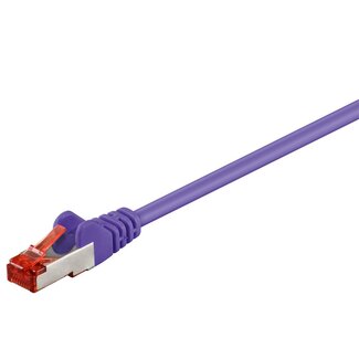 Goobay Goobay CAT 6 Patch Cable, S/FTP (PiMF), purple 1 m