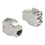Delock Keystone Module RJ45 jack to LSA Cat.6A 180° toolfree metal