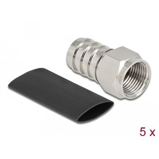 DeLOCK Delock F plug for crimping RG-59 with matching shrink tube