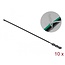 Delock Beaded Cable Tie reusable L 210 x W 4.5 mm black 10 pieces