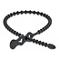 Delock Beaded Cable Tie reusable L 210 x W 4.5 mm black 10 pieces