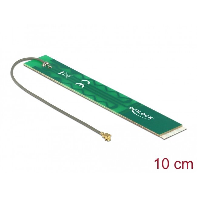 Delock LTE Antenna I-PEX Inc., MHF® I plug 2 - 3 dBi 1.13 10 cm PCB internal self adhesive