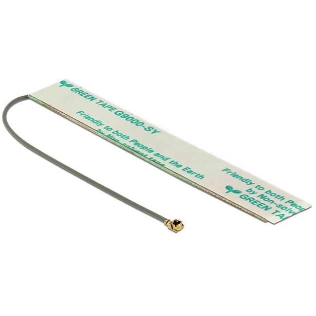Delock LTE Antenna I-PEX Inc., MHF® I plug 2 - 3 dBi 1.13 10 cm PCB internal self adhesive