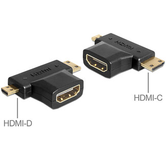 DeLOCK Delock Adapter HDMI-A female > HDMI-C + HDMI-D male