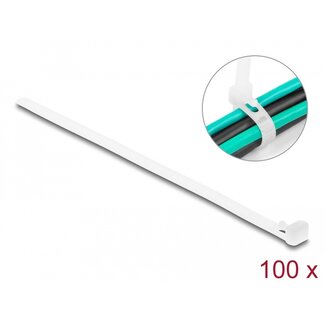 DeLOCK Delock Cable ties reusable L 150 x W 7.2 mm 100 pieces white
