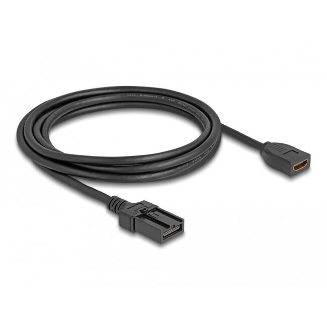 Delock HDMI Automotive cable HDMI-A female to HDMI-E male 3 m 4K 60 Hz