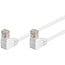 Goobay CAT 5e Patch Cable 2x 90° Angled, U/UTP, white 0.5 m