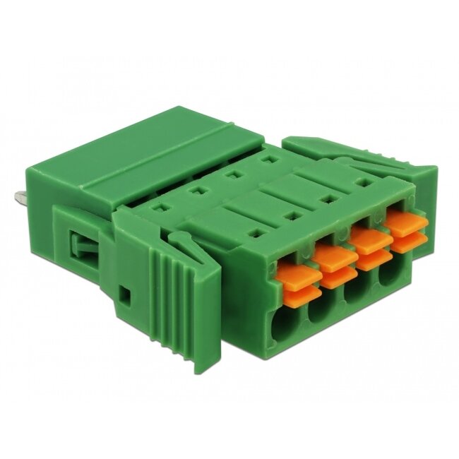 Delock Terminal block set for PCB 4 pin 3.81 mm pitch vertical