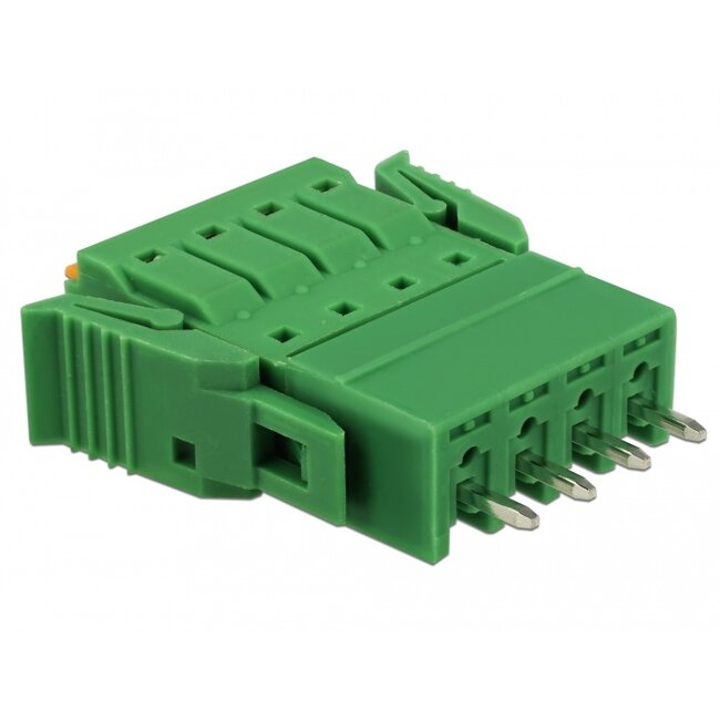 Delock Terminal block set for PCB 4 pin 3.81 mm pitch vertical
