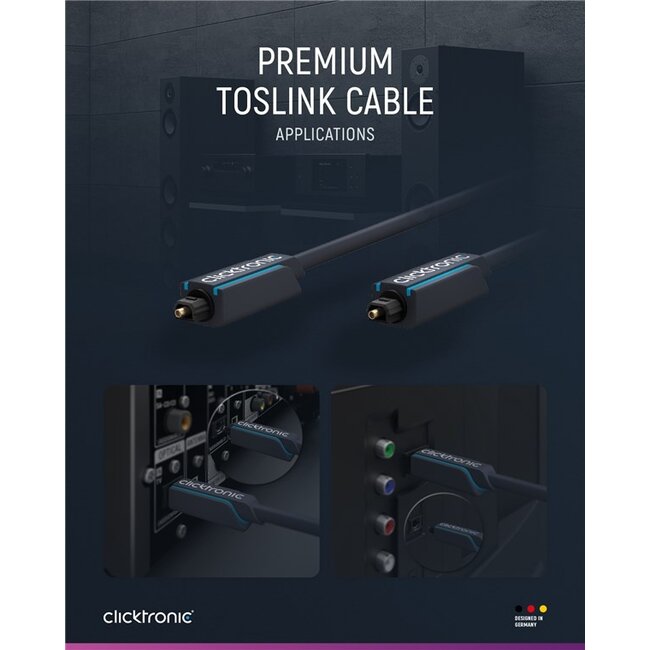 Clicktronic Toslink Cable 1 m