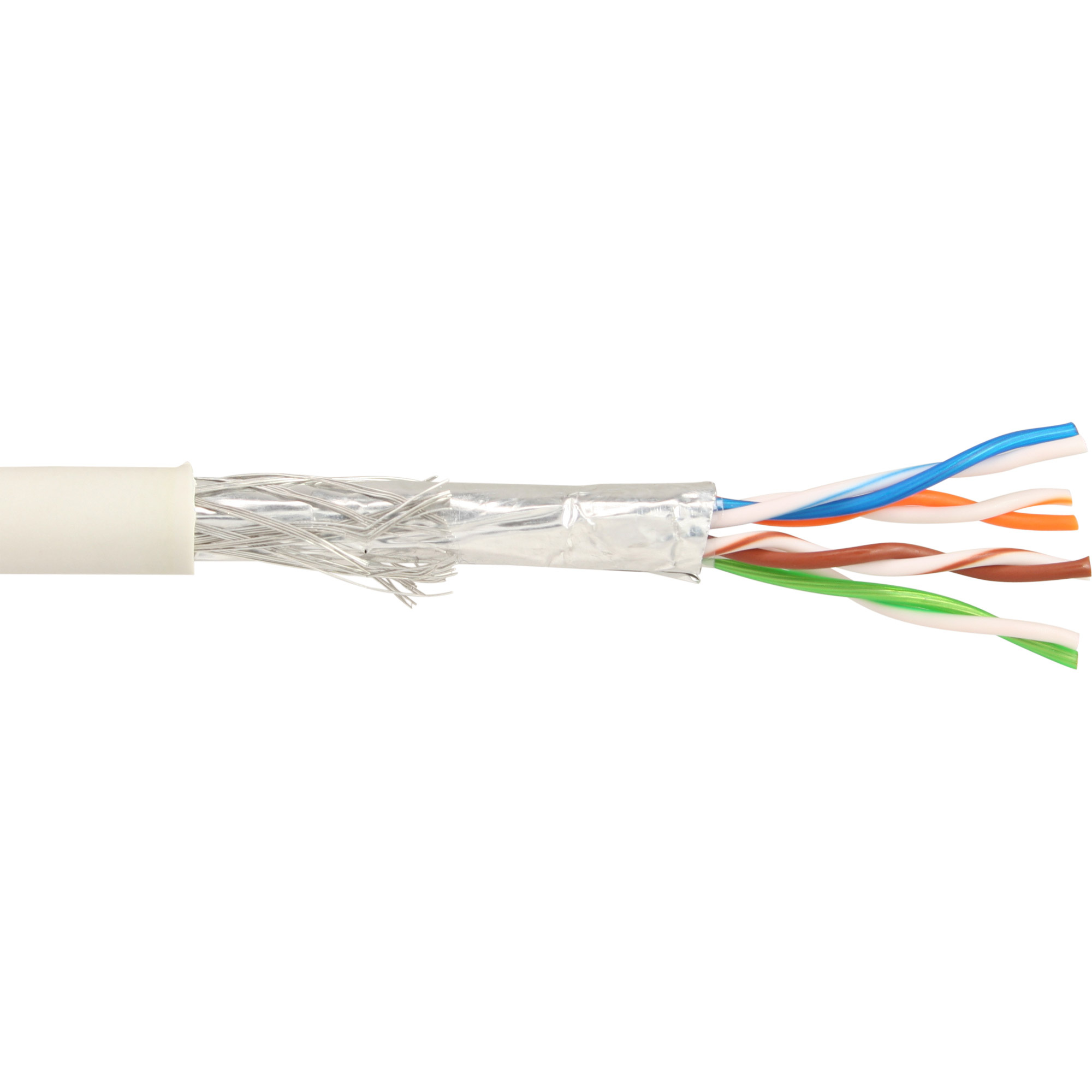 InLine 72149. Snoerlengte: 500 m, Kabel standaard: Cat5e, Kabelafscherming: SF/UTP (S-FTP)