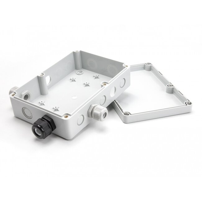 Delock Installation housing with cable entries 180 x 125 x 57 mm grey