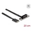 Delock M.2 Key A+E to PCIe x1 NVMe Adapter angled with 20 cm cable