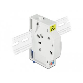 DeLOCK Delock Optical Fiber Connection Box for DIN Rail 2 x SC Simplex or LC Duplex
