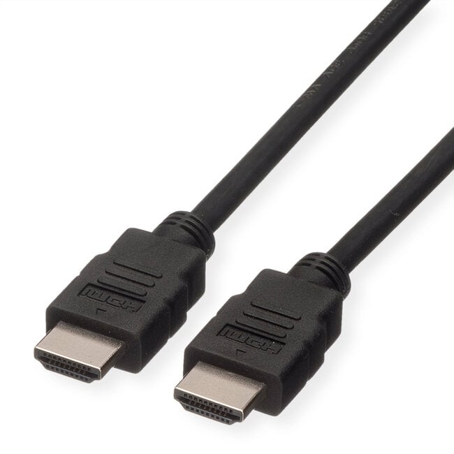 ROLINE HDMI High Speed kabel met Ethernet M-M, LSOH, zwart, 1 m