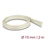 Delock Braided Sleeve made of nomex fibers 2 m x 15 mm white