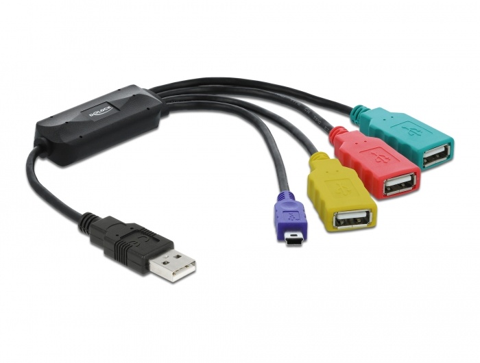 Delock - HUB USB2.0 4 Port extern Kabel