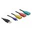 Delock USB 2.0 external 4 port Cable Hub