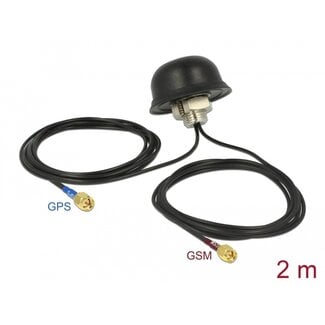 Navilock Navilock Multiband GNSS GSM UMTS LTE SMA 28 dBi / 5 dBi 2 x 2 m RG-174 Antenna omnidirectional roof mount outdoor