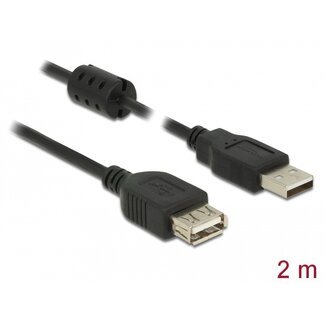 DeLOCK Delock Extension cable USB 2.0 Type-A male > USB 2.0 Type-A female 2.0 m black