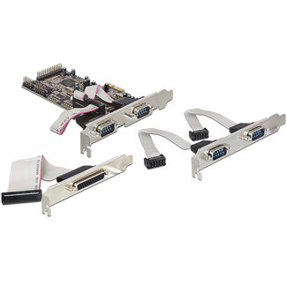 DeLOCK Delock PCI Express Card to 4 x Serial, 1 x Parallel