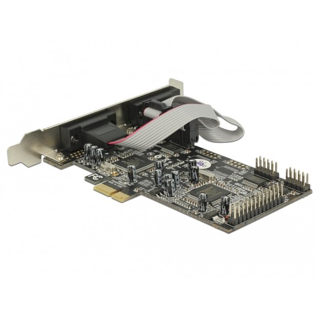 Delock PCI Express Card to 4 x Serial, 1 x Parallel