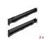 Delock 19″ Mounting bracket adjustable length 368 - 600 mm for network cabinet 1U 2 pieces