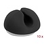 Delock Cable Holder Mini self-adhesive Set 10 pieces black